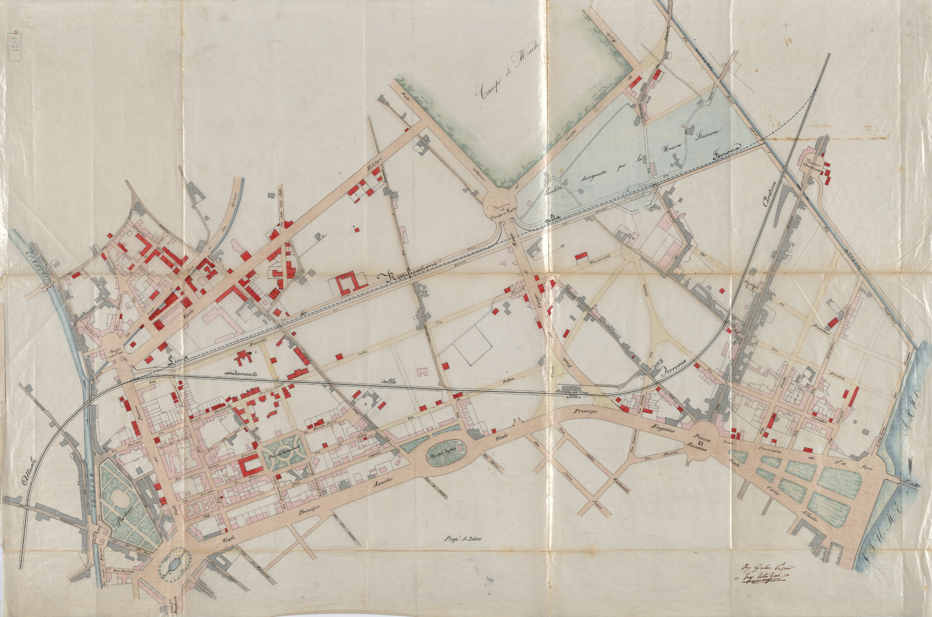 G. Poggi - Piano di espansione cittadina in riva destra d'Arno