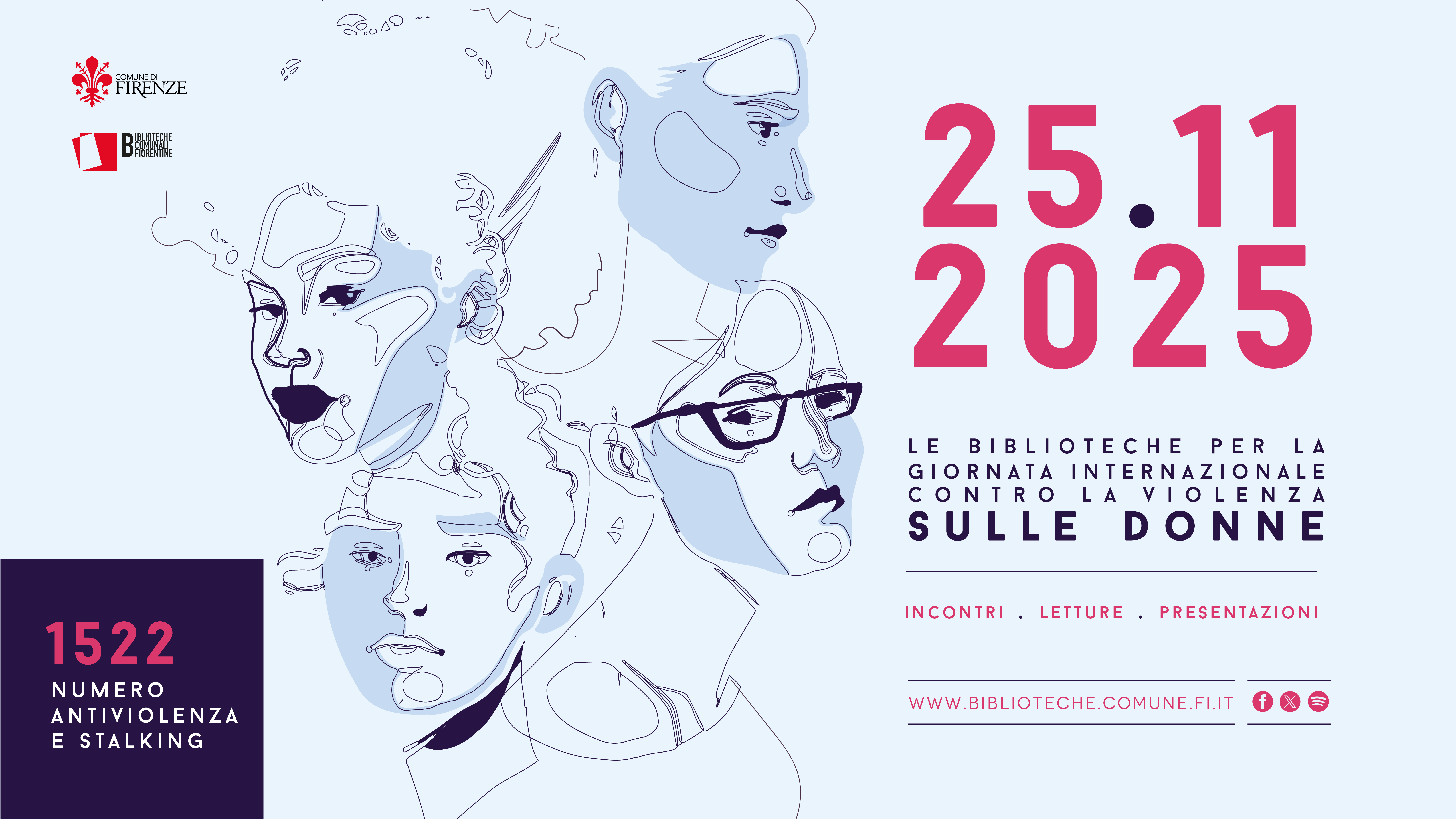 Banner Giornata internazionale contro la violenza sulle donne