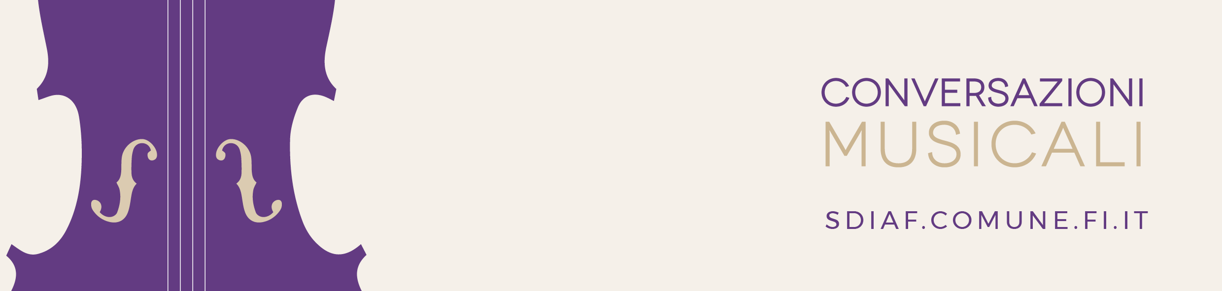 Banner dell'iniziativa Conversazioni musicali